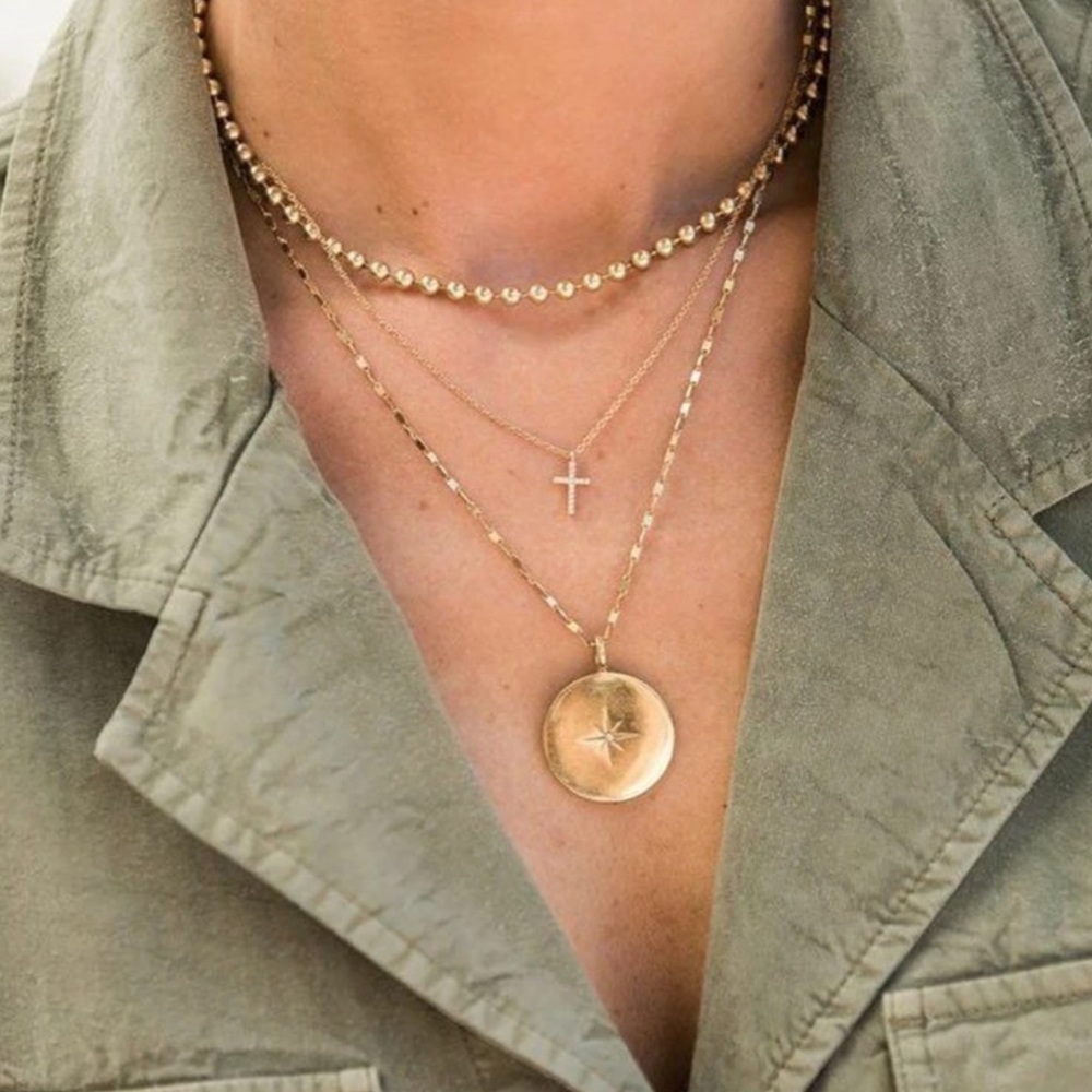Gold Layered Necklace Set